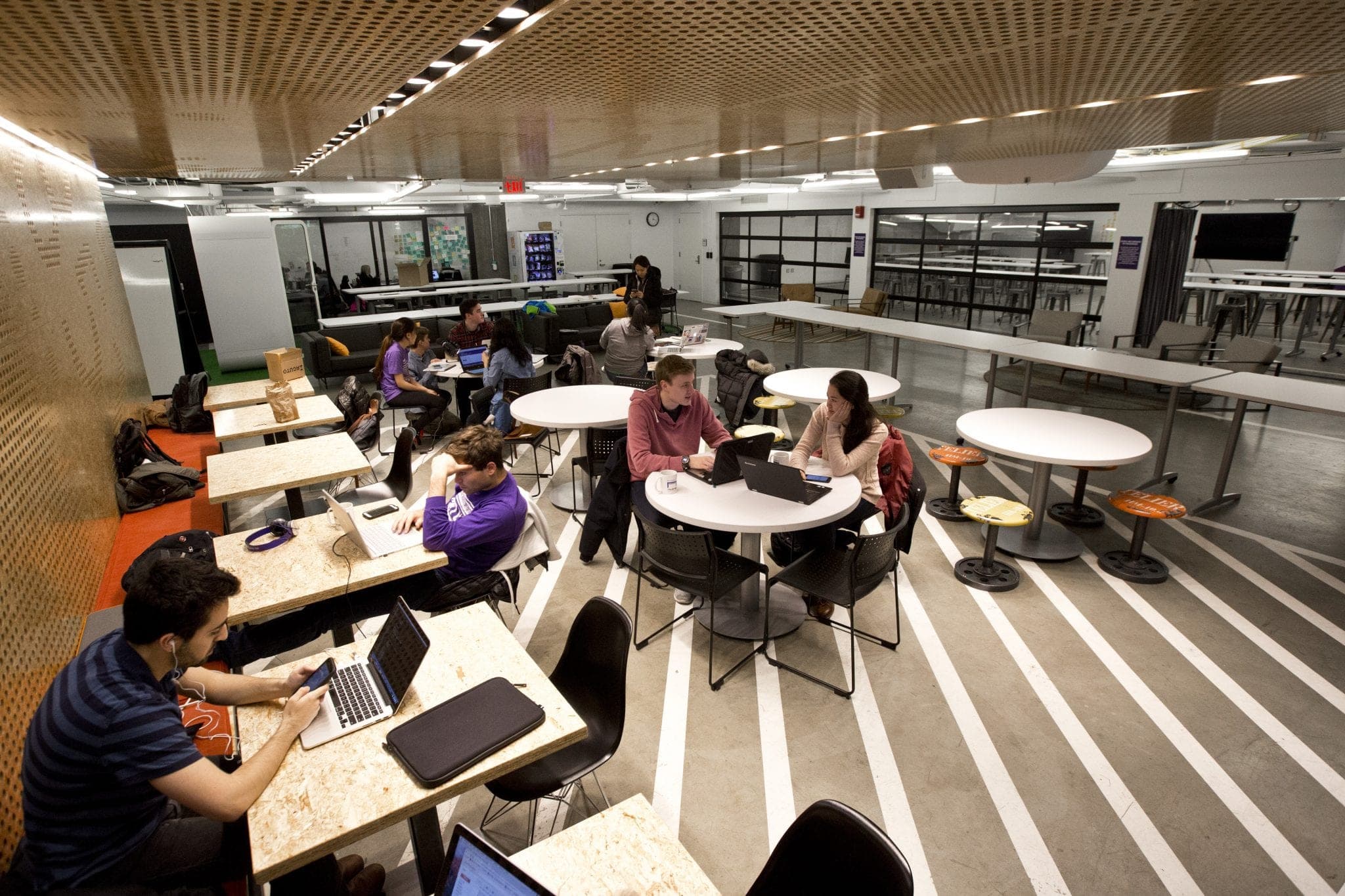 Students collaborating at The Garage